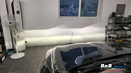 그랜저 HG 침침하고 어두웠던 할로겐 라이트를 밝고 선명한 LED 전조등으로 교체! 합법인증 제라이트 X1 시공으로 안전하게 사용하세요! 경남 거제 창원 부산 비앤비모터스 / 거제 연초면
