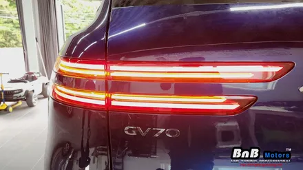제네시스 GV70 신형 테일램프 시공! 방향지시등이 상단에 위치한 신형 후미등으로 업그레이드! 거제 부산 창원 비앤비모터스! / 거제 연초면