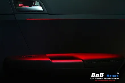 [거제 LED 튜닝] 기아 스포티지 QL  도어스커프+도어 캐치+도어 앰비언트 장착 / 거제 연초면
