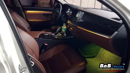 BMW 520d F10 5시리즈 스마트 히든 엠비언트! 순정 퀄리티의 엠비언트 라이트 튜닝! 부산 창원 거제 비앤비모터스 / 거제 연초면