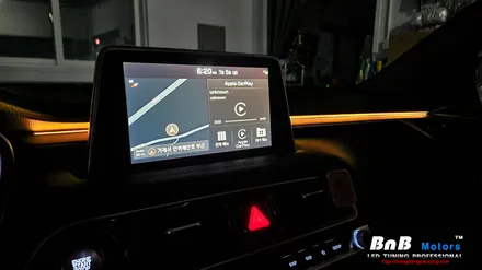 제네시스 G70 순정같은 엠비언트 튜닝! 비노출 간접조명 엠비언트로 실내 인테리어 완성! 거제 부산 창원 비앤비모터스!