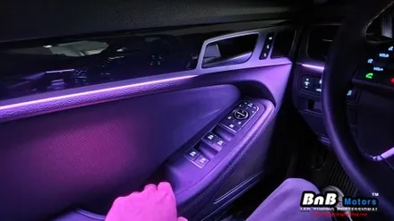 제네시스 G80(DH) 비노출 간접조명 엠비언트 라이트 튜닝! 실내튜닝 필수 아이템! 거제 부산 창원 비앤비모터스! / 거제 연초면