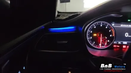 제네시스 G70 비노출 간접조명 엠비언트 라이트 튜닝! 눈부심없이 깔끔한 엠비언트 튜닝! 거제 부산 창원 비앤비모터스! / 거제 연초면