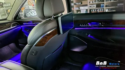 제네시스 EQ900 G90 있는 듯 없는 듯 순정 엠비언트를 10배 밝게 튜닝해보자! 순정 엠비언트 광량업으로 확실한 존재감 뿜뿜! 거제 창원 부산 김해 진주 울산 비앤비모터스 / 거제 연초면