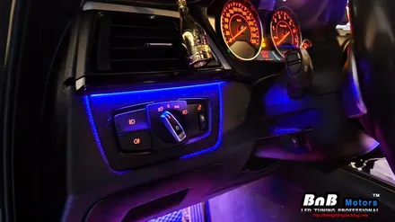 BMW 428i 컨버터블 실내 비노출 간접조명 엠비언트라이트 튜닝! 순정 느낌 그대로 눈부심없는 간접조명 무드램프 튜닝! 거제 부산 창원 비앤비모터스! / 거제 연초면