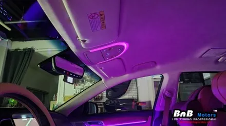 제네시스 G80 비노출 간접조명 엠비언트 라이트 튜닝! 칙칙했던 실내를 은은한 무드램프 튜닝으로 감성 충전! 야간드라이빙이 즐거워지는 튜닝! 거제 부산 창원 비앤비모터스!