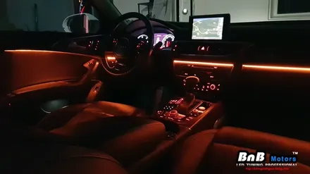 아우디 A6 A7 엠비언트의 업그레이드 버젼! 스마트 RGB 앰비언트 라이트 + RGB 풋램프 튜닝! / 거제 연초면
