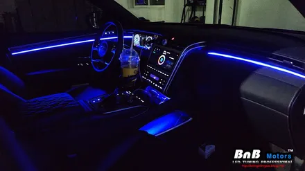 투싼 NX4 순정연동 DMX 매립형 엠비언트! 아쉬웠던 순정 엠비언트를 업그레이드! 감성적인 실내 인테리어를 완성하는 필수 튜닝 아이템! 거제 부산 창원 비앤비모터스! / 거제 연초면