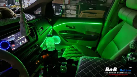 올뉴 카니발 비노출 매립 엠비언트 라이트 무드등 튜닝! 밋밋했던 실내를 감성적으로 업그레이드! 거제 부산 창원 엠비언트튜닝 비앤비모터스!