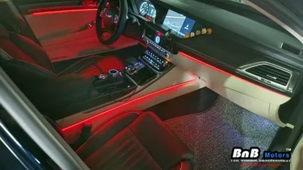 제네시스 EQ900 순정 엠비언트 밝기 업그레이드! 순정보다 10배 밝은 무드등 튜닝! 거제 부산 창원 비앤비모터스! / 거제 연초면