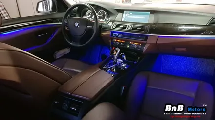 BMW 520d F10 5시리즈 스마트 히든 엠비언트! 순정 퀄리티의 엠비언트 라이트 튜닝! 부산 창원 거제 비앤비모터스 / 거제 연초면