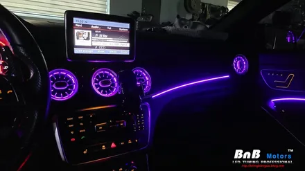 벤츠 CLA 45 AMG 실내 매립형 인핏 엠비언트 무드등 튜닝! 터빈 송풍구 엠비언트까지 감각적인 실내 인테리어 완성! 경남 거제 창원 부산 엠비언트튜닝 / 거제 연초면