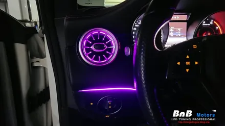 벤츠 CLA 45 AMG 실내 매립형 인핏 엠비언트 무드등 튜닝! 터빈 송풍구 엠비언트까지 감각적인 실내 인테리어 완성! 경남 거제 창원 부산 엠비언트튜닝 / 거제 연초면