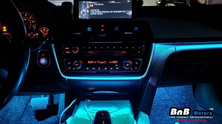 BMW 428i 컨버터블 실내 비노출 간접조명 엠비언트라이트 튜닝! 순정 느낌 그대로 눈부심없는 간접조명 무드램프 튜닝! 거제 부산 창원 비앤비모터스! / 거제 연초면