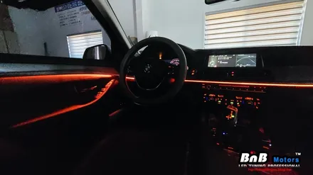 BMW 520d 실내 인테리어 업그레이드! 스마트 엠비언트 튜닝! / 거제 연초면