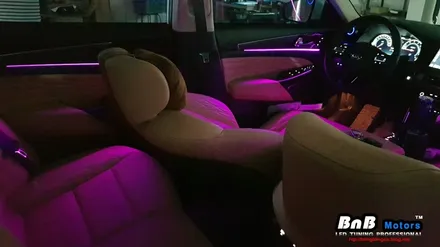 K7 프리미어 순정 엠비언트 없는 차량 비노출 매립 엠비언트 시공! 순정보다 깔끔하며 순정보다 더 밝은 무드등! 경남 No.1 엠비언트 시공점 비앤비모터스 / 거제 연초면