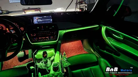 BMW 428i 컨버터블 실내 비노출 간접조명 엠비언트라이트 튜닝! 순정 느낌 그대로 눈부심없는 간접조명 무드램프 튜닝! 거제 부산 창원 비앤비모터스! / 거제 연초면