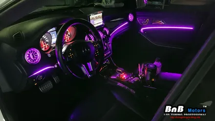 벤츠 CLA 45 AMG 실내 매립형 인핏 엠비언트 무드등 튜닝! 터빈 송풍구 엠비언트까지 감각적인 실내 인테리어 완성! 경남 거제 창원 부산 엠비언트튜닝 / 거제 연초면