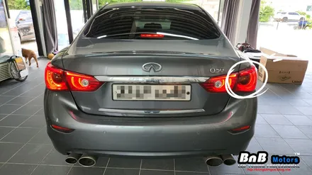 인피니티 Q50 테일램프 브레이크 램프 고장 수리! 자동차 LED 고장수리! 거제 부산 창원 비앤비모터스! / 거제 연초면