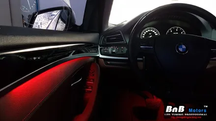 BMW 520d F10 5시리즈 스마트 히든 엠비언트! 순정 퀄리티의 엠비언트 라이트 튜닝! 부산 창원 거제 비앤비모터스 / 거제 연초면