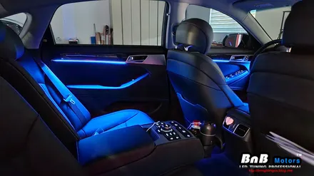 제네시스 G80(DH) 비노출 간접조명 엠비언트 라이트 튜닝! 실내튜닝 필수 아이템! 거제 부산 창원 비앤비모터스! / 거제 연초면