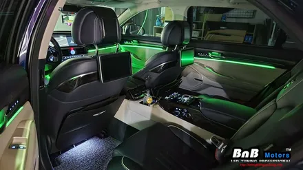 제네시스 EQ900 순정 엠비언트 밝기 업그레이드! 순정보다 10배 밝은 무드등 튜닝! 거제 부산 창원 비앤비모터스! / 거제 연초면