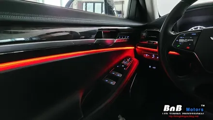 제네시스 EQ900 순정 앰비언트 밝기 업그레이드! 있는듯 없는듯한 순정 엠비언트를 10배 밝은 엠비어트로 만들어보자! 경남 거제 창원 부산 김해 울산 비앤비모터스 / 거제 연초면