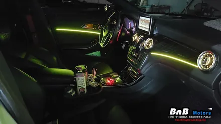 벤츠 CLA 45 AMG 실내 매립형 인핏 엠비언트 무드등 튜닝! 터빈 송풍구 엠비언트까지 감각적인 실내 인테리어 완성! 경남 거제 창원 부산 엠비언트튜닝 / 거제 연초면