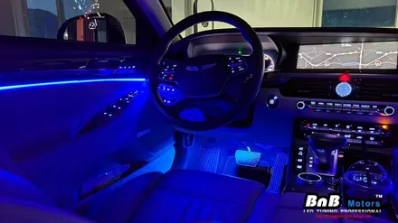 제네시스 EQ900 비노출 엠비언트 실내 무드등 튜닝! 순정을 뛰어넘는 퀄리티로 무드등 튜닝의 정점을 찍다! 경남 거제 창원 부산 김해 울산 비앤비모터스! / 거제 연초면