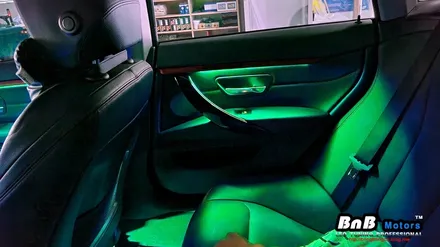 BMW 420d 그란쿠페 비노출 엠비언트 무드등 튜닝! 순정처럼 깔끔한 마감의 엠비언트 시공으로 실내 감성을 업그레이드! 창원 부산 엠비언트 / 거제 연초면