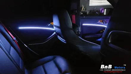 벤츠 CLA 45 AMG 실내 매립형 인핏 엠비언트 무드등 튜닝! 터빈 송풍구 엠비언트까지 감각적인 실내 인테리어 완성! 경남 거제 창원 부산 엠비언트튜닝 / 거제 연초면