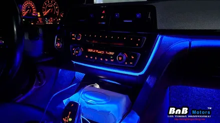 BMW 428i 컨버터블 실내 비노출 간접조명 엠비언트라이트 튜닝! 순정 느낌 그대로 눈부심없는 간접조명 무드램프 튜닝! 거제 부산 창원 비앤비모터스! / 거제 연초면