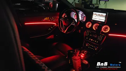 벤츠 CLA 45 AMG 실내 매립형 인핏 엠비언트 무드등 튜닝! 터빈 송풍구 엠비언트까지 감각적인 실내 인테리어 완성! 경남 거제 창원 부산 엠비언트튜닝 / 거제 연초면