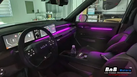 기아 EV9 에어 엠비언트가 없다면?? 순정연동 엠비언트 튜닝으로 순정옵션 그대로 업그레이드! 거제 부산 창원 비앤비모터스! / 거제 연초면