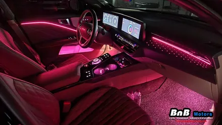 기아 K8 순정연동 비노출 DMX 엠비언트 라이트 튜닝! 조금은 아쉬웠던 순정 엠비언트를 업그레이드! 거제 창원 부산 엠비언트튜닝! 비앤비모터스! / 거제 연초면