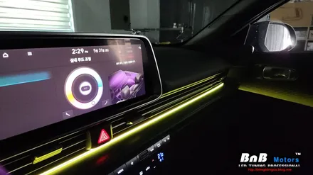 아이오닉6 순정연동 엠비언트 라이트 튜닝! 실내 감성 충전 필수아이템! 거제 부산 창원 비앤비모터스! / 거제 연초면