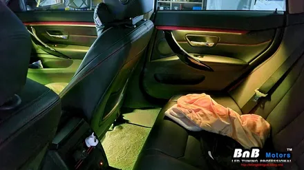 BMW 420d 그란쿠페 비노출 엠비언트 무드등 튜닝! 순정처럼 깔끔한 마감의 엠비언트 시공으로 실내 감성을 업그레이드! 창원 부산 엠비언트 / 거제 연초면