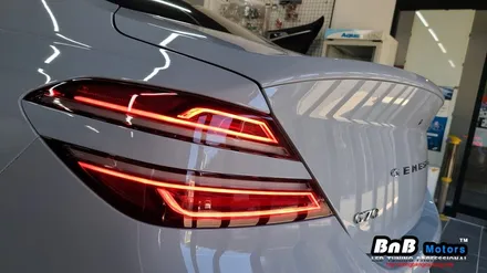2021 신형 제네시스 G70 실내 무드등 튜닝! 대시보드 비노출 엠비언트 시공으로 감각적인 실내 분위기 완성! 경남 거제 창원 부산 김해 비앤비모터스 / 거제 연초면
