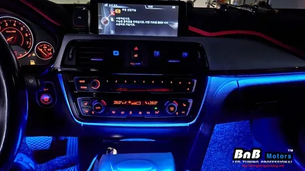 BMW 428i 컨버터블 실내 비노출 간접조명 엠비언트라이트 튜닝! 순정 느낌 그대로 눈부심없는 간접조명 무드램프 튜닝! 거제 부산 창원 비앤비모터스! / 거제 연초면