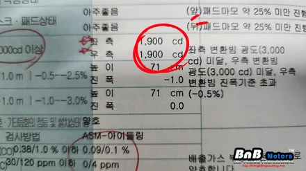 K9 1세대 어두운 라이트로 검사불합격! 신품 반사판 교체하고 검사와 밝기를 한 번에 해결하세요! 거제 부산 창원 비앤비모터스! / 거제 연초면