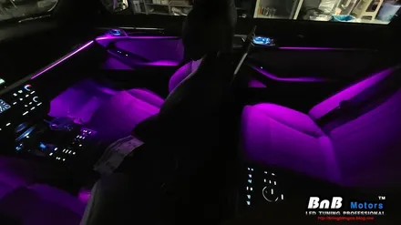 제네시스 G80 스포츠 실내 인테리어를 고급스럽게~!! 매립형 엠비언트로 업그레이드하세요!! 경남 거제 창원 부산 엠비언트튜닝 비앤비모터스 / 거제 연초면