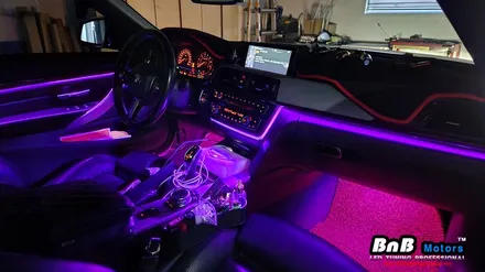 BMW 428i 컨버터블 실내 비노출 간접조명 엠비언트라이트 튜닝! 순정 느낌 그대로 눈부심없는 간접조명 무드램프 튜닝! 거제 부산 창원 비앤비모터스! / 거제 연초면