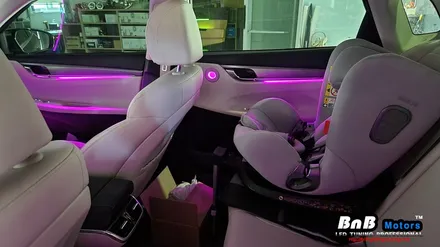 더뉴 그랜저 순정연동 비노출 간접조명 엠비언트 튜닝! 순정같은 마감에 눈부심없는 엠비언트라이트 튜닝! 거제 부산 창원 비앤비모터스! / 거제 연초면