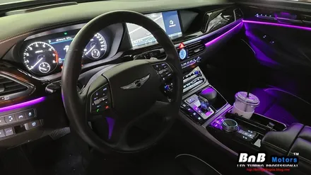 제네시스 EQ900 G90 있는 듯 없는 듯 순정 엠비언트를 10배 밝게 튜닝해보자! 순정 엠비언트 광량업으로 확실한 존재감 뿜뿜! 거제 창원 부산 김해 진주 울산 비앤비모터스 / 거제 연초면