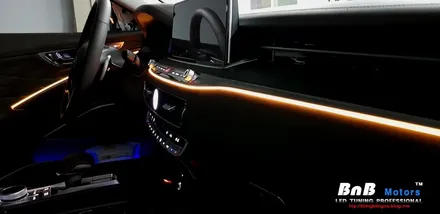 올 뉴 K9 스마트 엠비언트 풀 컬러 실내 무드 램프 튜닝. 진주 부산 창원 앰비언트 시공은 [비앤비 모터스] / 거제 연초면