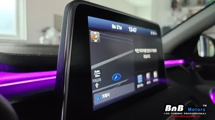 제네시스 G70 비노출 히든 엠비언트 무드등 튜닝으로 감성적인 실내 인테리어 완성! 하이퀄리티 비노출 엠비언트로 차량의 품격을 높여보세요! 거제 창원 부산 엠비언트 튜닝 / 거제 연초면