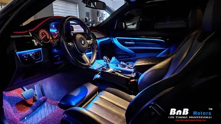BMW 428i 컨버터블 실내 비노출 간접조명 엠비언트라이트 튜닝! 순정 느낌 그대로 눈부심없는 간접조명 무드램프 튜닝! 거제 부산 창원 비앤비모터스! / 거제 연초면