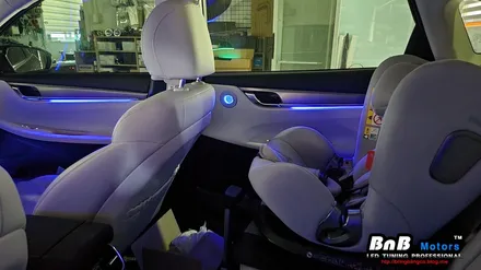 더뉴 그랜저 순정연동 비노출 간접조명 엠비언트 튜닝! 순정같은 마감에 눈부심없는 엠비언트라이트 튜닝! 거제 부산 창원 비앤비모터스! / 거제 연초면