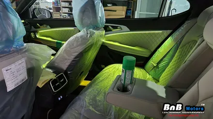 제네시스 G70 비노출 간접조명 엠비언트라이트 튜닝! 엠비언트 맛집에서 완성되는 고퀄리티 비노출 엠비언트를 만나보세요! 거제 부산 창원 비앤비모터스! / 거제 연초면