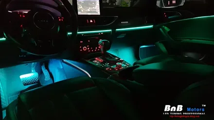아우디 A6 A7 엠비언트의 업그레이드 버젼! 스마트 RGB 앰비언트 라이트 + RGB 풋램프 튜닝! / 거제 연초면